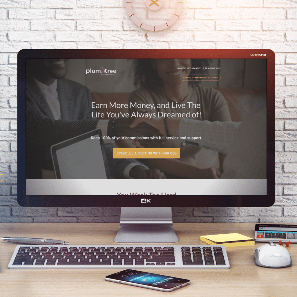 Plum Tree Realty Landing Page