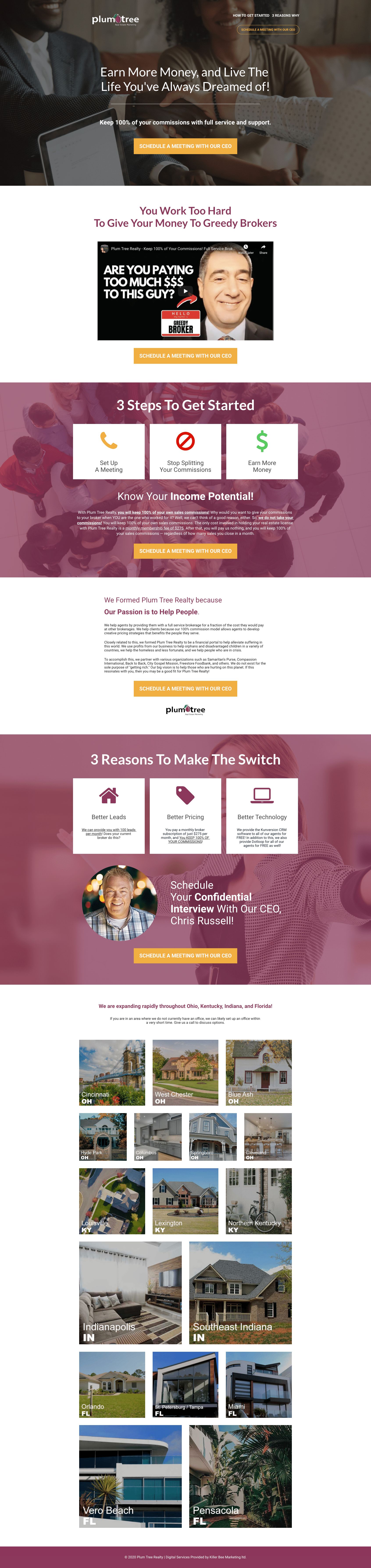 Plum Tree Realty Landing Page Plum Tree Realty Landing Page